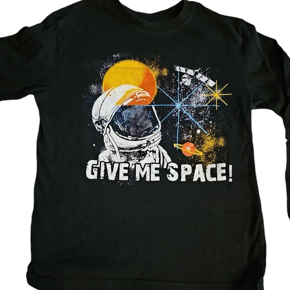 Boys Long Sleeve Space Shirt - Picture 3 of 4